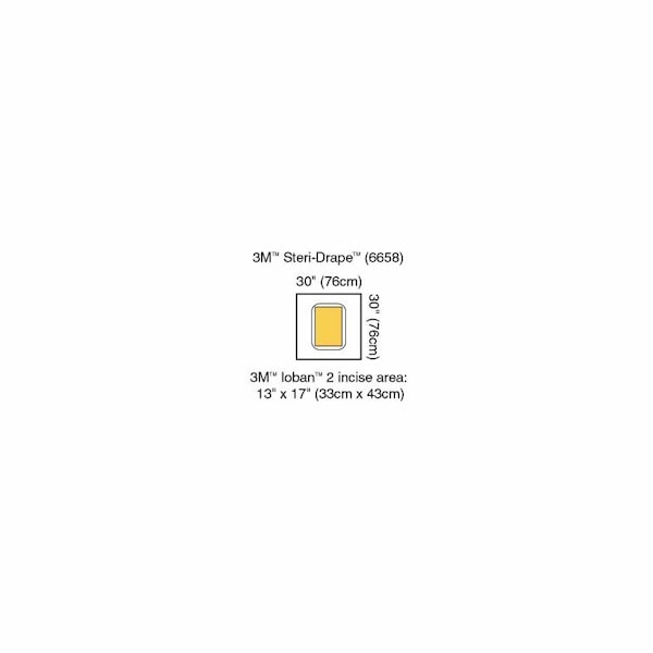 3M Steri-Drape Surgical Drape Large Pouch with Incise Film 30 W X 30 L Inch Sterile, 20PK 6658 - main